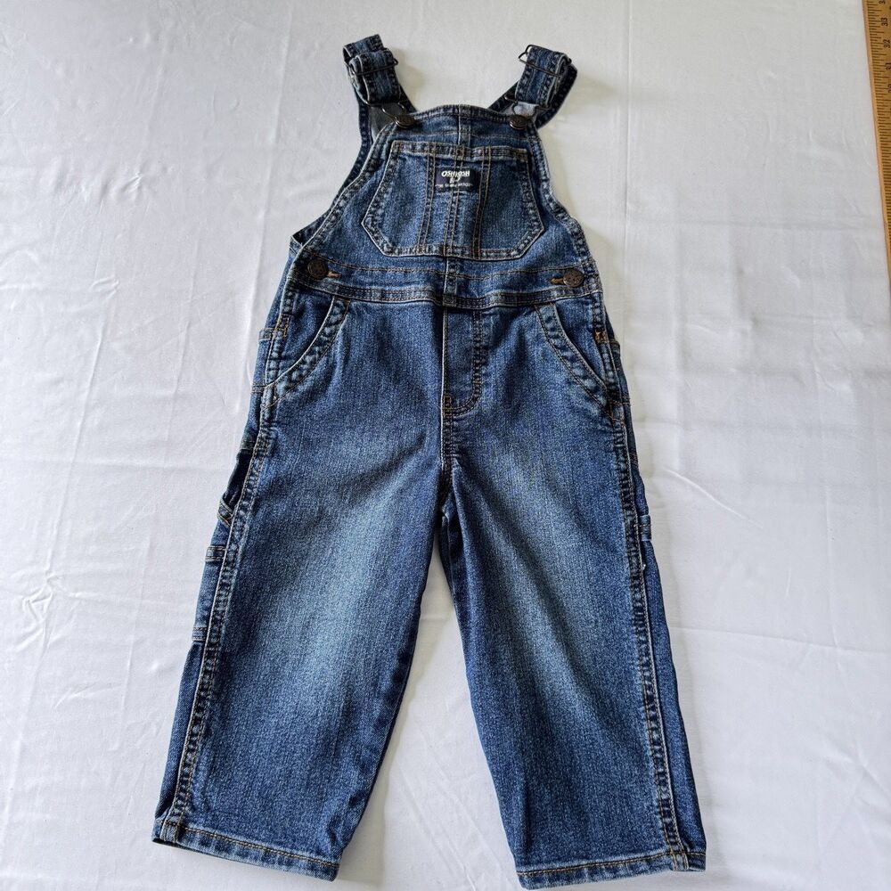 OshKosh B'gosh Vestbak Overalls 2T Blue Baby denim Carpenter